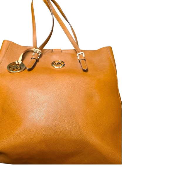 Michael Kors Tan Leather Tote Bag - Picture 4 of 14
